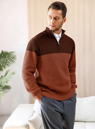 Pull chaud confortable pour homme coupe ajustée contre le froid