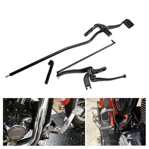 Kit commandes avancées noires pour finition soignée de moto Wide Glide FXDL - 4