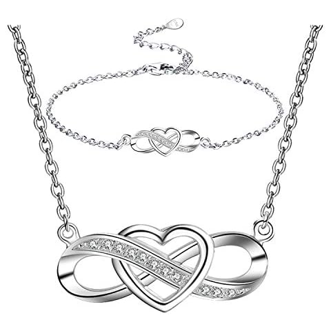 LYL.Adorer Infinity Heart Necklace and Bracelet Set Cover