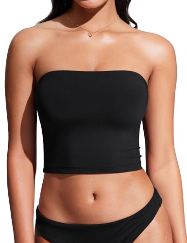CRZ YOGA Womens Bandeau Bikini Tops Strapless...