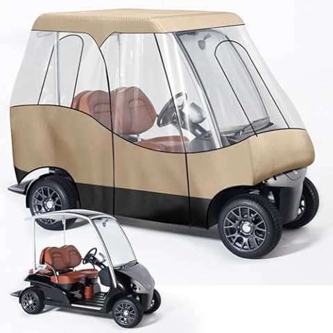 MRWiZMS Golf Cart Rain Cover for 4 Passengers Cover