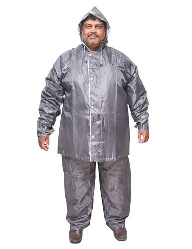 Image of Goodluck 100% waterproof Raincoat Big Size /Rainsuit /Rainwear for mens, sturdy, reusable, suited for plus size