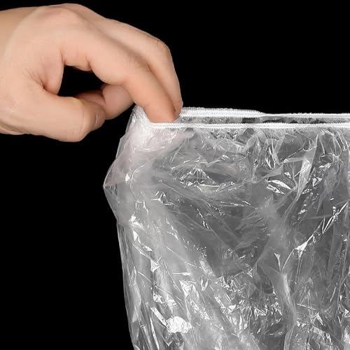 DraCra Pacote com 10 capas de chuva descartáveis à prova d'água capas elásticas protetoras capa de