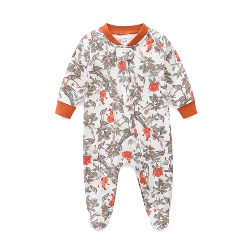 Baby Girl Boy Clothes Zipper Sleepers,Long Sleeve Romper Cotton Toddler Pajamas,Onesie Outfits Newborn Footies