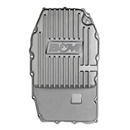 B&M Racing Cast Trans Pan, Gm 8L90 (Truck) Transmissions, Silver