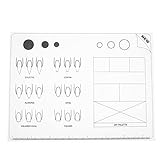 Lurrose Nail Art Silikon Matte Acryl Nagel Ausbildung Matte Faltbare Waschbar Tisch Abdeckung Pad Stempel Matte Nagel Praxis Arbeitsbereich