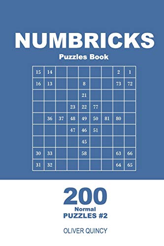 Numbricks Puzzles Book - 200 Normal Puzzles 9x9 (Volume 2) (Numbricks - Normal)