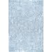 nuLOOM 4' Square Cozy Plush SuperiorWash Area Rug, Machine Washable, Non-Slip, Soft Fluffy Shag Carpet for Living Room Bedroom Kids Room Nursery Home Decor, Loni Light Blue