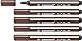 Produktbild Gefederter Dreikant-Filzstift - STABILO Trio Scribbi - 5er Pack - braun