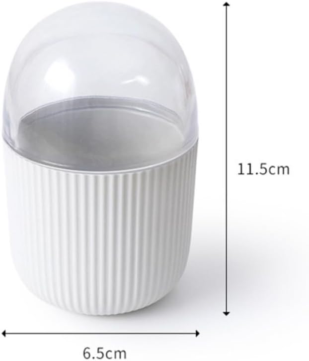 Creative Cotton Swab Storage Box with Lid Abs Material Space Saving Design Modern Organizer Holder for Home Bathroom Vanity