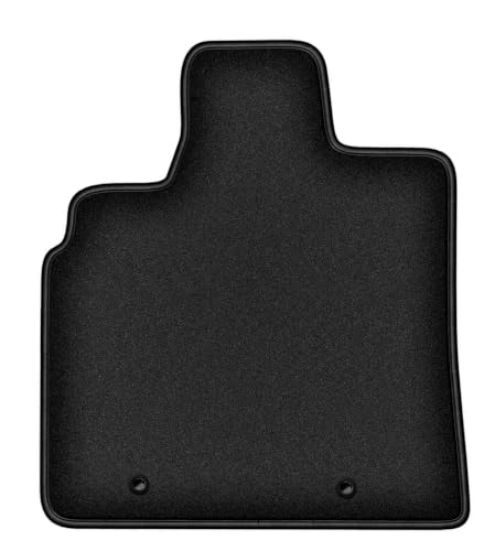 Tapis conducteur en velours pour Acura MDX I 2001-2006 noir caoutchouté
