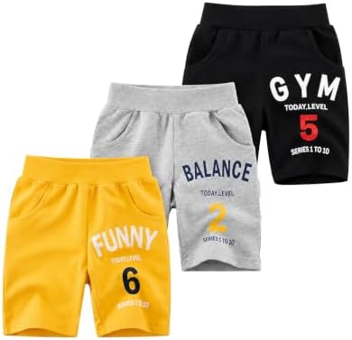 KYDA KIDS®Boys Premium 100% Cotton Summer Shorts | Regular Fit Soft Breathable Casual Kids Shorts with Side Pocket Multicolor Set Combo-(Pack of 3)