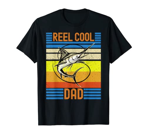 Carrete Cool Dad Divertido Vintage Pesca Día del Padre Camiseta