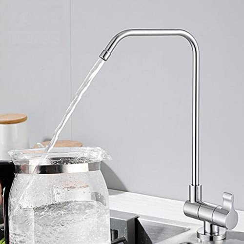 Grifo con filtro de agua negro de latón con rotación de 360 grados para cocina