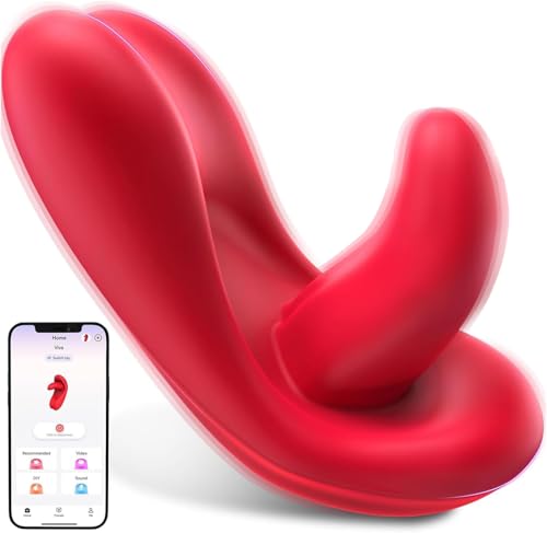 Couples Play Long Distance Silent Nipple for Women Date Night Wearable Clitioral Tools, Clitioral with Sucker Handle Toy (E1)