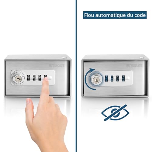 Coffre-fort à clés masunt 520 M Code pour éviter la perte de clés à l'extérieur de la maison - 5