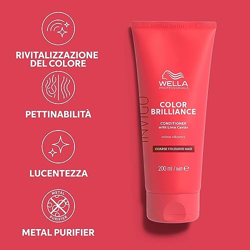 Wella Invigo Color Brilliance Vibrant Color Conditioner Coarse 200ml - 2