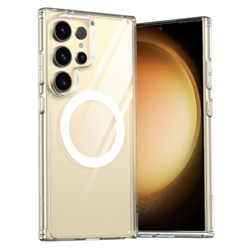 �yararee�z Galaxy S24 Ultra �Ή� �P�[�X �}�O�l�b�g �t �ϏՌ� �N���A �X�}�z�P�[�X ���� �n�[�h ���� �\�t�g MagSafe �Ή� �g�уP�[�X [ Samsung GalaxyS24 Ultra �T���X�� �M�����N�V�[S24 