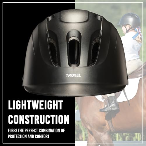 Image of Troxel Sport 2.0 Injection Molded Horse Riding Helmet, Lightweight Adjustable Design, Safety Horseback Riding Gear