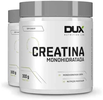 Kit 2 Creatina Monohidratada Dux Sem Sabor 300g