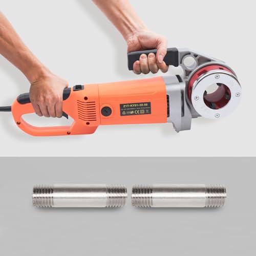2300W Electric Pipe Threader HD 1/2-2\" Portable 110V Pipe Threading Machine Hand-held Pipe Threader Machine with Copper Motor Pipe Threader Tool Kit Tapping Machine Pipe Cutter Kit 6 Dies w/Clamp