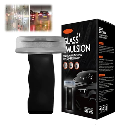 PETUPS Handheld Glass Oil-Film Remover, 2026 Upgrade Emulsion Cleaner Glass Cleaning Board, Oil Film Remover for Car Windshields and Windows, Automotive Oil Film Cleaning Brush (#A,1PCS)