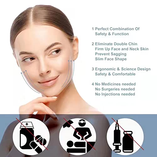 Double Chin Reducer Face Slimming Strap V Line Lifting Face-Belt Chin Strap For Women And Men Tightening Skin Preventing Sagging #TOP2