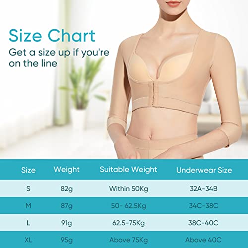 Yosoo Health Gear Modelador de braço superior, modelador de braço para mulheres, colete corretor de