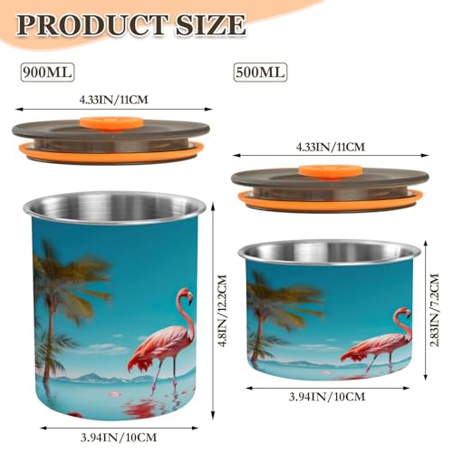 Envase de café ATTX acero inoxidable 500 ml con tapa hermética miniatura 2