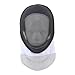 SIXRUN Fencing Sports Mask Fencing Protective Helmet with Padded Bib for Daily Practice and Competition Black Fencing Sports Mask Fencing Mask (M)