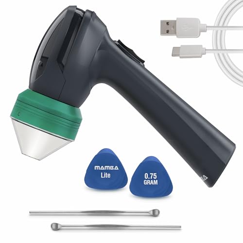 Mamba Lite 0.75g Green All-Plastic Head USB Electric Herb Grinder. Small Portable Herbal Machine & Spice Mill for the Kitchen