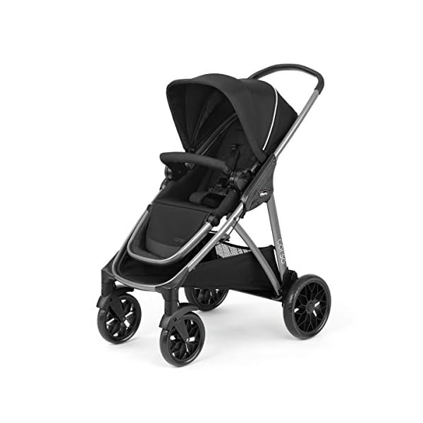 Chicco-Corso-Modular-Quick-Fold-Stroller-Black-Black