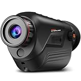 GOYOJO Thermal Monocular Night Vision, 25mm Focal Lens Thermal Imaging Monoscope 384x288 (50 Hz) for Adults, Night Vision Goggles Thermal Scopes for Hunting, Black