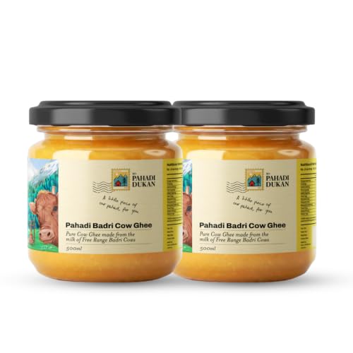Image of My Pahadi Dukan A2 Badri Cow Ghee 1kg | Traditional Bilona Method | Free-Range Himalayan Cows Uttarakhand | Certified Glyphosate-Free ghee | Supports Digestion & Nutrient Absorption