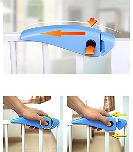 Barrière d'escalier pour bébé ajustable pour isolation chien - 4