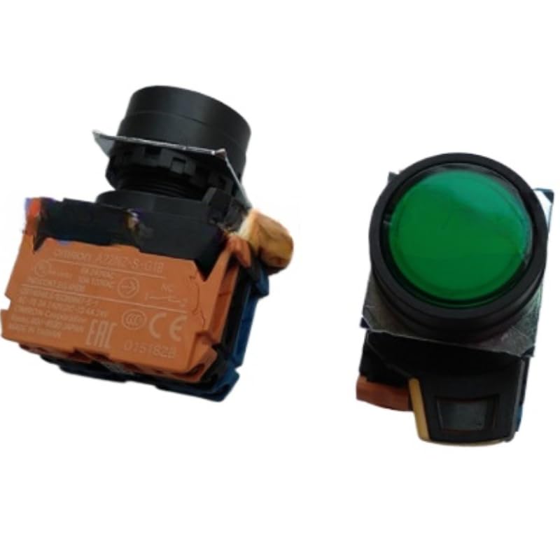 1Pc A22NL-BNM-TGA-G102-GE Automatic Reset Button Switch with Light