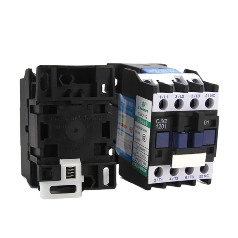CJX2-1201/1210 50/60HZ 12A AC contactor Din Rail Mounted 3P+1NO Normal Open Contactor 24V-380V(CJX2 220V NC)