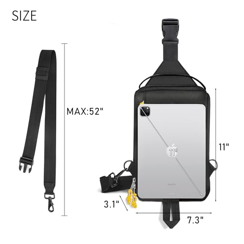 Image of FASTFAIRY Lightweight Waterproof Trendy Sling Bag: Nylon Crossbody Shoulder Purse - Traveler Commuter Women -Trip Vacation