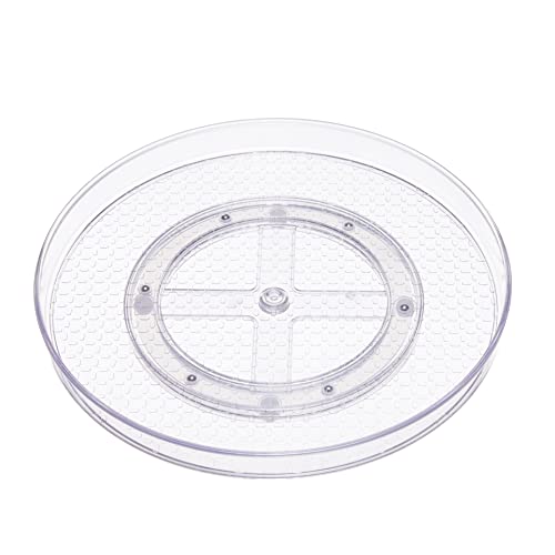 Image of Amazon Basics Clear Lazy Susan Turntable Organizer for Organization, 12-Inch (Pack of 8)