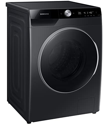 Image of Samsung 12 Kg WiFi Enabled Inverter Fully-Automatic Front Load Washing Machine Appliance (WD12TP44DSB /TL), Bubble technology, Black Caviar)