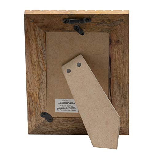 Foreside Home & Garden Brass Antique 4 X 6 Inch Wood And Metal Striped Decorative Picture Frame #TOP2