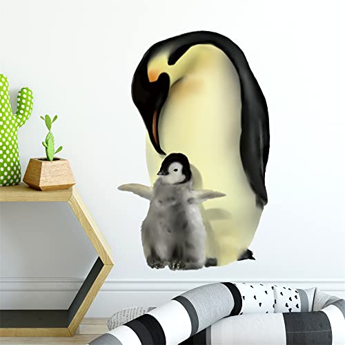 Vinilo decorativo pingüino animal autoadhesivo removible miniatura 1