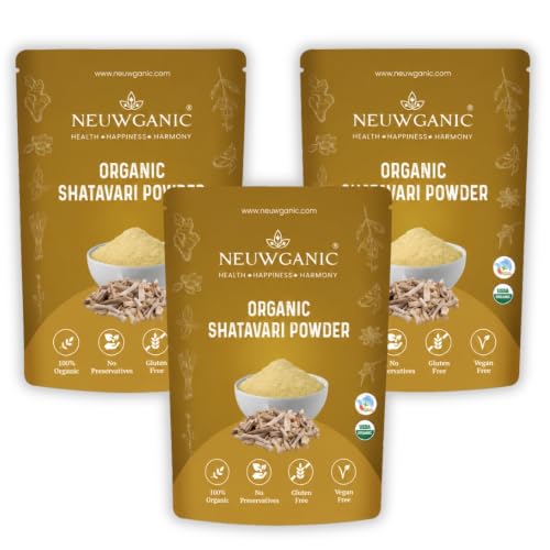 Image of Organic Shatavari Powder - Use for Improving Breast Milk Production, Women Overall Health | 200 Gm - Pack of 3