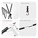 OUKENS Outdoor Camping Hook Rack, Portable Folding Campsite Storage Hook Hanging Rack Folding Tripod Barbecue Tool Bracket with Storage Bag and 6 Pcs Hooks