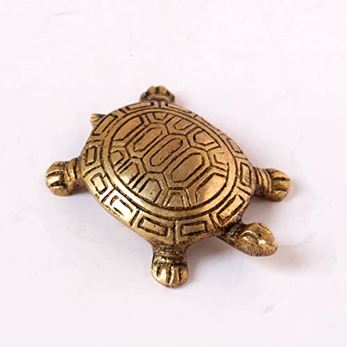 Guru Jee™ Brass Tortoise Statue For Good Health, Longevity And Happiness Indian Art Feng Shui Turtle For Home Office Temple Religious Gifts Showpiece #TOP2