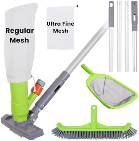 Sepetrel Deluxe Swimming Pool Cleaning Kit with Spa Jet Vacuum