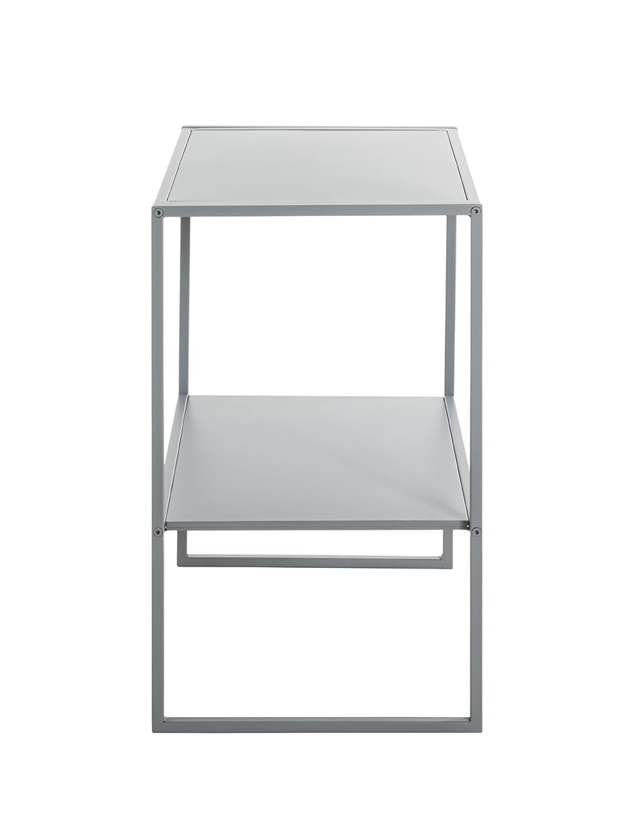 HAKU Tavolino grigio, metallo - Dim. L 45 x A 60 x P 35 cm, Stile Moderno