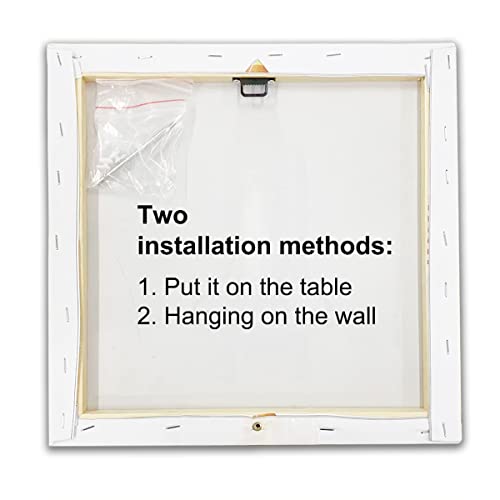 Country Would Drink Here Again Farmhouse Canvas Print Wall Art Decor Humor Kitchen Bar Sign Painting Poster Plaque Rustic Home Decoration (8 X 8 Inch, Framed) #TOP4