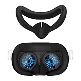 【2023 NEW】 Meta Quest 3 用 ケース カバー シリコン保護カバー （ シリコン製ノーズブリッジ + シリコンマスク 一体型）、柔らかいシリコン素材 【NOUKAJU】 光漏れを防ぐ、防汚、防汗、耐摩耗性、耐久性、衝撃吸収性、耐衝撃、滑り止め、洗える Meta Quest 3 用 VR アクセサリー (ブラック)