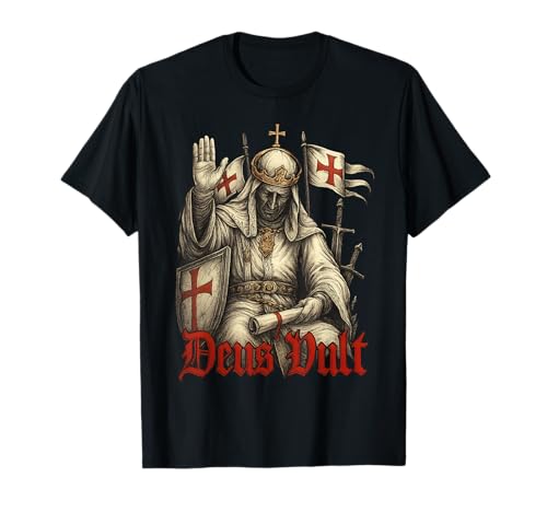 Image of Deus Vult - King Baldwin IV of Jerusalem - Crusaders T-Shirt